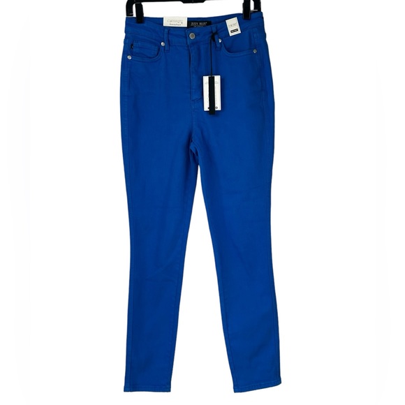 NEW Judy Blue Tummy Control HighWaist Skinny Garment Dyed Cobalt Blue Pant 9/29 - Picture 2 of 13